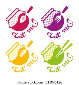 Illustration with fork and spoon