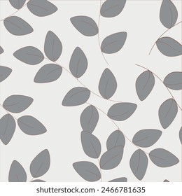 Illustration in Form eines nahtlosen Musters, in Form eines Gitters, Blätter, bunte Kuchen, Kreise und Dreiecke