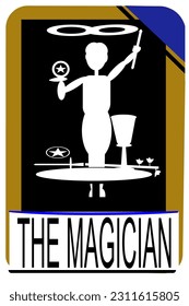 Illustration of fortune teller cards