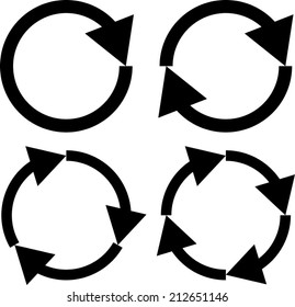 An Illustration of Four arrow icon set