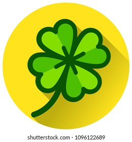 Illustration of four leaf clover design icon