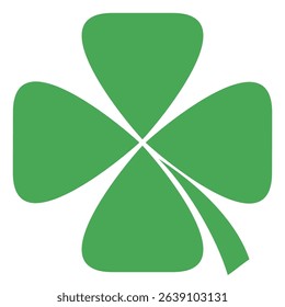 illustration of a four leaf green clover on a white background.
Set of four leaf clover icons in flat style. four leaf clover.