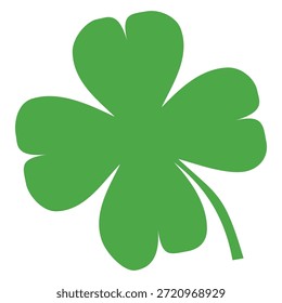 illustration of a four leaf green clover on a white background.
Set of four leaf clover icons in flat style. four leaf clover.