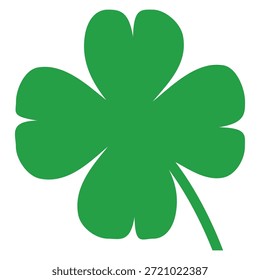 illustration of a four leaf green clover on a white background.
Set of four leaf clover icons in flat style. four leaf clover.