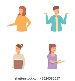 Ilustração de quatro pessoas com expressões intrigadas, simbolizando dúvida e indecisão