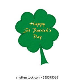 Illustration of four-leaf clover for St.Patrick's Day