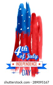 illustration of Fourth of July background for Happy Independence Day of America