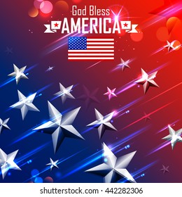 American independence day god bless america 4th july template background  for greeting cards posters leaflets and  CanStock