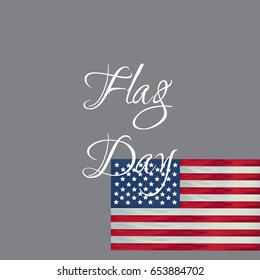 illustration of Fourth of July background Happy flag day vector background. Happy flag day badge.