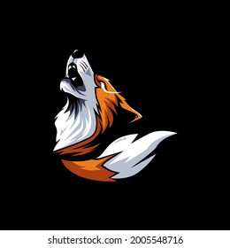 Ilustración Diseño de vectores de animales Fox 