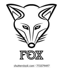 Illustration of a fox head icon