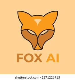 Illustration of Fox Logo Vector Animal Drawing