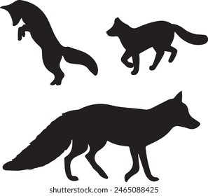 illustration of a fox,Fox Silhouette Images ,Fox silhouette vector,Fox Silhouette,illustration of a fox,animal, dog, vector, head, illustration, wolf, cartoon, horse, tattoo, wild, fox, black, mammal,