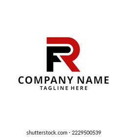Illustration FR logo is combined into a new form logo design