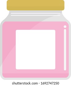 Illustration of a fragrance gel in a bottle.