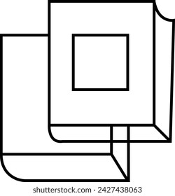 illustration of a frame book