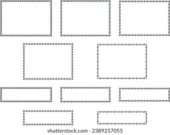 Illustration of a frame with connected balls
