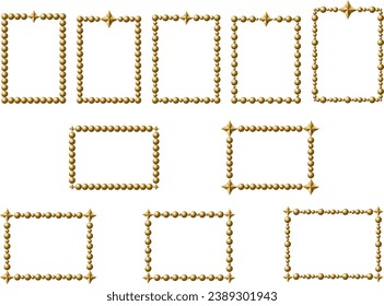 Illustration of a frame with connected balls