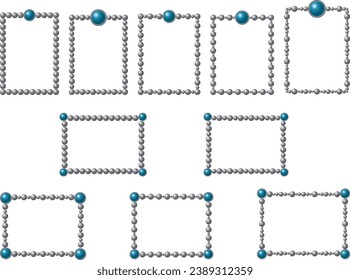 Illustration of a frame with connected balls