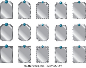 Illustration of a frame with connected balls
