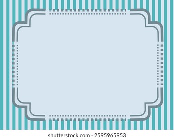 Illustration frame with cool and refreshing color scheme.