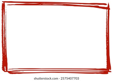 Illustration of a frame with hand-drawn lines