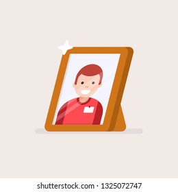 Illustration frame picture flat