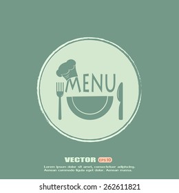 illustration frame with restaurant menu design Vector illustrati