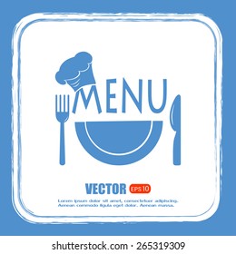 illustration frame with restaurant menu design Vector illustrati