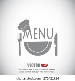illustration frame with restaurant menu design Vector illustrati