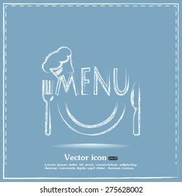illustration frame with restaurant menu design Vector illustration
