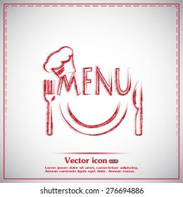 illustration frame with restaurant menu design Vector illustration