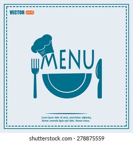 illustration frame with restaurant menu design Vector illustrati