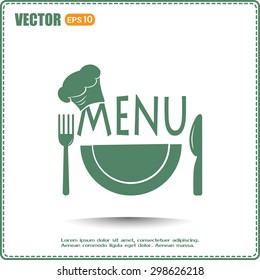 illustration frame with restaurant menu design Vector illustrati