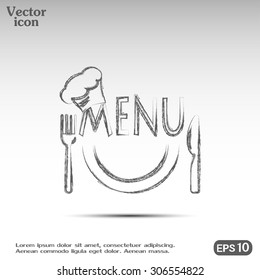 illustration frame with restaurant menu design Vector illustrati