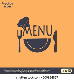 illustration frame with restaurant menu design Vector illustration.