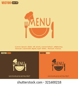 illustration frame with restaurant menu design Vector illustrati