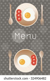 illustration frame with restaurant menu design