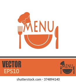 illustration frame with restaurant menu design Vector illustrati