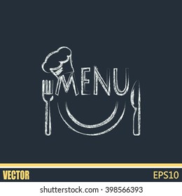 illustration frame with restaurant menu design Vector illustrati