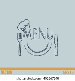 illustration frame with restaurant menu design Vector illustrati