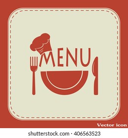 illustration frame with restaurant menu design Vector 