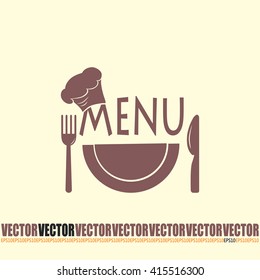 illustration frame with restaurant menu design Vector illustrati