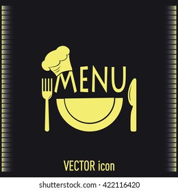 illustration frame with restaurant menu design Vector illustrati