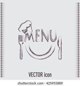 illustration frame with restaurant menu design Vector illustrati