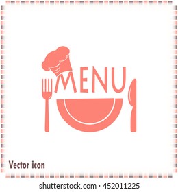 illustration frame with restaurant menu design Vector illustrati