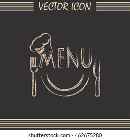 illustration frame with restaurant menu design Vector illustrati