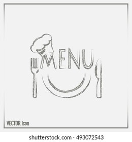 illustration frame with restaurant menu design Vector illustrati