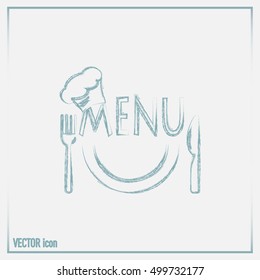 illustration frame with restaurant menu design Vector illustration.