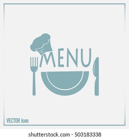 illustration frame with restaurant menu design Vector illustrati